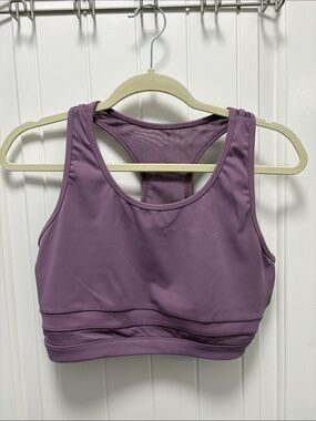 RBX Purple Racerback Sports Bra